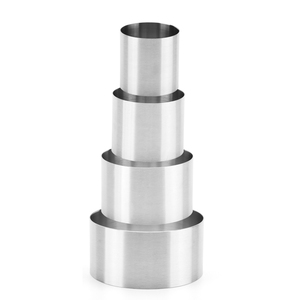 Moule à gâteau rond sans soudure en acier inoxydable de 5 cm de hauteur, D5/6/7/7,5/8/9/10 cm, avec différentes tailles pour la cuisson de gâteaux et mousses - Product Image 3