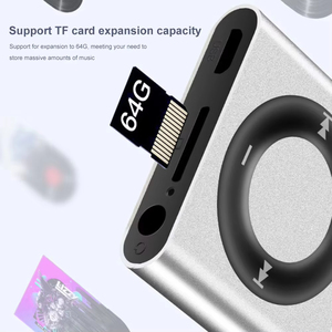 Dispositivo de Música MP3 Metálico Mini Personalizado de Fábrica, 18 Horas de Reproducción, con Tarjeta TF y Radio FM, para Niños y Negocios - Product Image 3