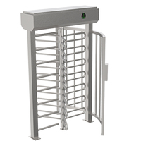 Tourniquet de salle de sport pleine hauteur IP66 avec contrôle d'accès RFID, reconnaissance faciale, empreinte digitale, code QR, anti-collision et moteur bidirectionnel sans balais