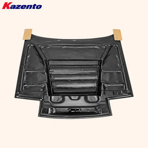 Para Nissan Silvia S13 180SX DM estilo parachoques delantero de carbono capó con ventilación - Product Image 4