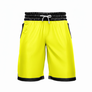 Short de compression décontracté pour hommes de qualité en gros respirant confortable ceinture élastique mi-taille utilisation en extérieur teint en couleur unie - Product Image 1