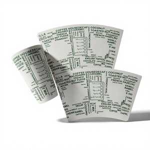 Ventilateur en papier enduit de PE pour emballage alimentaire, revêtement imperméable simple face, imprimé sur mesure pour gobelets à boisson - Product Image 4