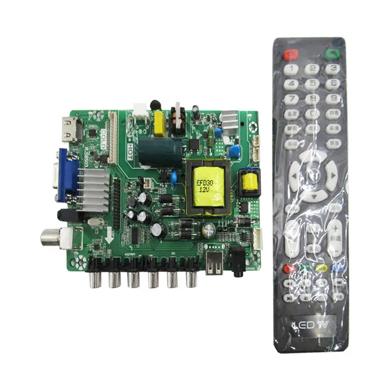 Scheda madre TV LCD con telecomando TP RD8503. PB819 per 32 pollici