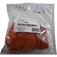 NUEVO Paquete de 25 Placas Intermedias y de Extremo Naranja TOPJOB S 2016-1292