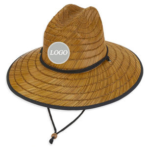 Venta al por mayor <span class=keywords><strong>de</strong></span> césped Natural verano pelo accesorios logotipo personalizado sombrero <span class=keywords><strong>de</strong></span> Surf salvavidas <span class=keywords><strong>sombreros</strong></span> <span class=keywords><strong>de</strong></span> <span class=keywords><strong>paja</strong></span> <span class=keywords><strong>comprar</strong></span> sombrero <span class=keywords><strong>de</strong></span> vaquero para hombres y mujeres - Product Image 2