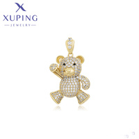 X000657329 Bijoux Xuping Pendentif Ours Tendance et Charmant en Or 14K, Style Vintage Simple et Élégant pour Usage Quotidien