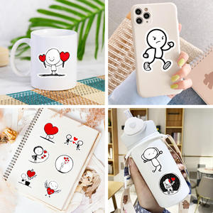 106 autocollants découpés à la forme de personnages minimalistes pour la décoration de carnets et de journaux - Product Image 5