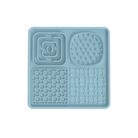 Tapis pour animaux de compagnie en caoutchouc robuste PKY - Base antidérapante pour gamelles et tapis pour litière