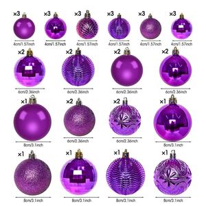 Bolas de Navidad de Plástico Irrompibles, Nuevas, con Formas Especiales, de 4/6/8 cm, Galvanizadas, Impresión a Todo Color, Adornos de Lujo para Fiestas - Product Image 1