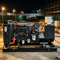 Groupe électrogène diesel industriel compact 100 kW 125 kVA, fonctionnement continu, 400 V 230 V 50 Hz, moteur refroidi par eau pour hôpitaux en Suède