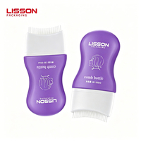Bouteille applicatrice ergonomique pour soins capillaires avec design cintré, flacon souple en PE pour huile et traitement capillaires