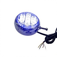 Neue 12V Blaue LED Superhelle IP65 Wasserdichte 80W Stroboskop-Warnleuchte für Motorräder