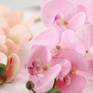 Flores de Orquídea Artificial de Látex Realistas Hechas a Mano con 7 Cabezas, Decoración al por Mayor para Bodas, Fiestas, Hoteles y Hogares - Product Image 2