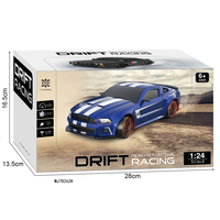 Coche de Carreras RC de Alta Velocidad con Derrape en las Cuatro Ruedas, Juguete de Coche de Carreras con Control Remoto de Escritorio, Coches de Simulación RC 2.4G con Control Remoto de Escritorio