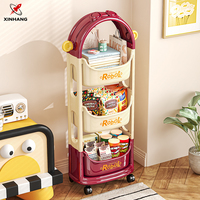 Étagère de rangement multi-niveaux XinHang pour collations, chariot de rangement multi-niveaux pour la maison, grande capacité, mobile, pour collations et jouets
