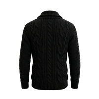 Cardigan en cachemire mérinos tricoté à la main, col en V, style Old Money, sur mesure, pour homme, streetwear de créateur, manches longues, Haute Couture OEM
