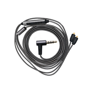 สายสัญญาณเสียง MmCx 120 ซม. อลูมิเนียมฟอยล์ Tpe แกนทองแดงปราศจากออกซิเจนสำหรับโทรศัพท์มือถือเอ็มพี 3 แท็บเล็ตคอมพิวเตอร์ - Product Image 2