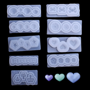 Cristal Arc Couronne Coeur Étoiles Shell Nail Art Moule En Silicone Manucure Résine Bijoux Coulée Moules - Product Image 2