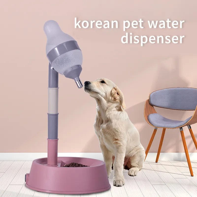 Cross Border All In One Easy To Install Adjustable Height Durable Automatic Drink Water Dispenser Food feeder Dog Cat Feeder
