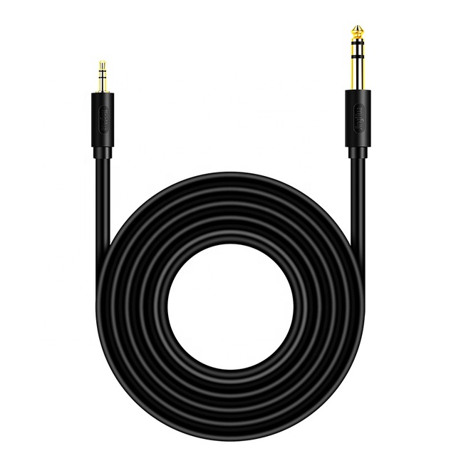 3.5mm to 6.35mm Adapter Aux Cable for Mixer Amplifier CD Player Speaker Gold Plated 3.5 Jack to 6.5 Jack Male Audio Cable
