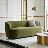 Canapé d'angle incurvé de luxe de style européen italien pour salon moderne, mobilier minimaliste de luxe pour la maison, vente en gros