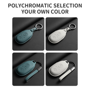 Housse de clé de voiture en cuir de couleur d'origine pour Geely Star Vow Geome Emgrand X7 Ex7 Coolray, anti-rayures, housse de clé de voiture automatique Sll - Product Image 4