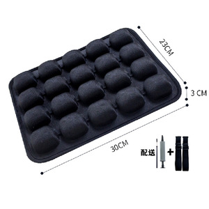 JFT Inflatable Motorcycle Seat <b>Cushion</b> 30x23x3cm Rear Shock Absorbing <b>Pad</b> With Pump And Straps - Product Image 1