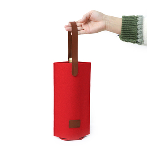 Cảm thấy chai rượu Tote Túi lạnh tái sử dụng giấy cách điện 1 chai rượu tàu sân bay và rượu vang túi quà tặng cho bữa tiệc dã ngoại tân gia - Product Image 5