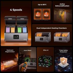 Caja Secadora de Filamento Creality SpacePi X4, 4 Bobinas, Doble Cámara, Calentamiento Rápido de 200W, Almacenamiento para Filamento de Impresora 3D - Product Image 2