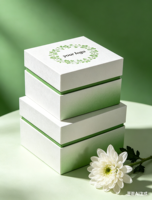 Petite Boîte Cadeau de Luxe Écologique, Emballage de Bougie de Noël de Haute Qualité, Portable et Recyclable, avec Gaufrage et Lamination Mate