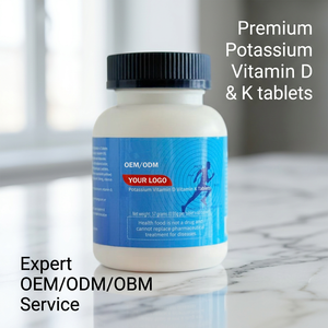 Tabletas de Vitamina D3 K2 de Marca Privada OEM, 5000 UI, para el Apoyo a la Salud Ósea y Cardíaca, Suministro al por Mayor de Fábrica ODM, Precio al por Mayor - Product Image 1