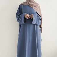 Robe fendue Abaya pour femmes musulmanes du Moyen-Orient, à l'exclusion de la robe blanche de base Msl86