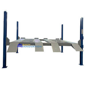 CE ISO Lift Mobil Hidrolik Empat Tiang Lebar Ganda Inovatif Berkualitas Tinggi untuk 4 Mobil, Peralatan Parkir - Product Image 5