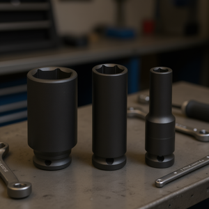 Clé à douille à chocs longue Fervi, embout de 1/2 pouce, jeu métrique à 6 points pour réparation automobile - Product Image 3