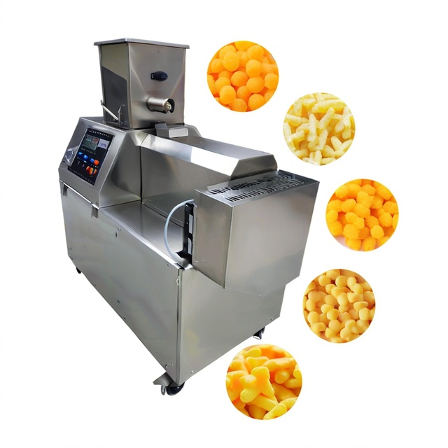 Small Puffing Machine Line Puff Rice Maize Corn Flour Pellet Snack Food Extruder Machine