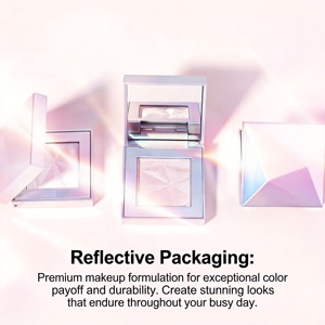 Paleta de Iluminador Vegano con Logotipo Personalizado, <span class=keywords><strong>Bronceador</strong></span> <span class=keywords><strong>Luminoso</strong></span> con Brillo Dorado, Polvo Compacto Iluminador - Product Image 4