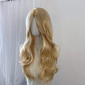 Perruque frontale sans colle 13x4 en cheveux humains Remy 100% longs, blond miel, ondulés, pour femme - Product Image 4