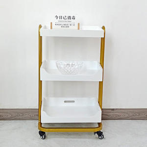 Modern Rotation Hair Trolley <b>Cart</b> Beauty Trolley Makeup Storage Trolley - Product Image 5