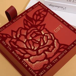 Boîte cadeau rigide réutilisable et recyclable Star River Rose, souvenir de mariage, emballage d'événement vide, laminage <span class=keywords><strong>mat</strong></span> recyclé - Product Image 5