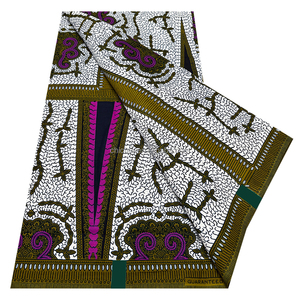 Tissu en Coton Biologique Véritable Wax Africain Batik en Gros, 6 Yards, Tissu Hollandais Écologique pour Confection de Robes et Sacs - Product Image 5