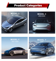 Emblème autocollant personnalisé pour le logo avant/arrière/volant pour les modèles 3/Y 19-24