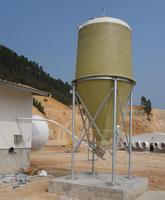 Bétail Animal porc poulet équipement agricole Silo pour l'alimentation des céréales Silo pour le stockage des aliments galvanisé à chaud en fibre de verre
