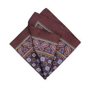 <span class=keywords><strong>Mouchoir</strong></span> en soie véritable pour hommes de luxe <span class=keywords><strong>vintage</strong></span> multicolore en option sérigraphie mouchoirs Paisley - Product Image 6