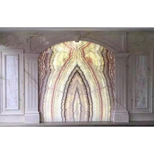 عقيق قوس قزح طبيعي لوحة حائط زخرفية كتاب مباراة أونيكس شفافة - Product Image 3