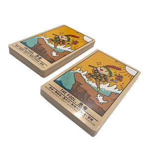 免费样品定制英语日本塔罗牌扑克22大奥卡纳56小奥卡纳塔罗牌甲骨文 - Product Image 3