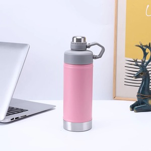Bouteille isotherme en acier inoxydable 500 ml 750 ml, isolation thermique 6-12 heures, anti-fuite, avec couvercle et paille, portable - Product Image 6