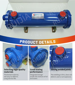 <span class=keywords><strong>Radiateurs</strong></span> personnalisés pour équipements industriels, refroidisseurs d'huile à plaques empilées pour boîtes de vitesses, échangeurs de chaleur eau-huile à faisceau tubulaire - Product Image 3