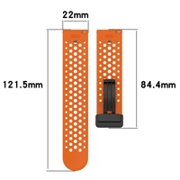 Bracelet en silicone magnétique/pliable pour Amazfit Huami Active Max, style officiel, respirant, 22 mm