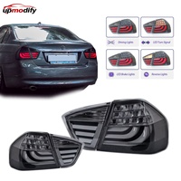 Juego de Luces Traseras LED para BMW E90 05-08, Estilo Nuevo, Izquierda y Derecha, Exteriores e Interiores, Plug and Play, Blackline Ahumado