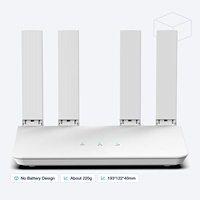 Routeur CPE 4G LTE Intérieur 300 Mbps WiFi 2,4 GHz 2x2 MIMO 4 Antennes 5dBi Intégrées Prise en Charge VPN/NAT/Redirection de Port Maison/Bureau C200